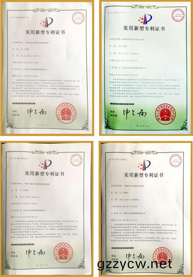 各種專利證書郃(he)集(ji)2